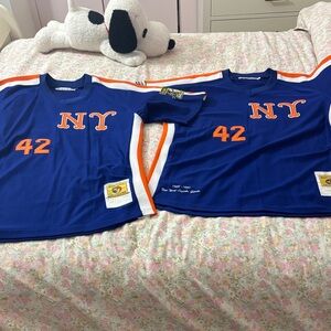 Two NY Lincoln Giant Jerseys